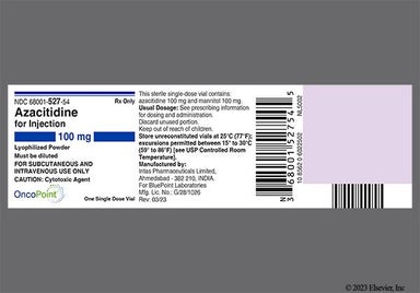 Not applicable - Azacitidine 100mg Powder for Injection