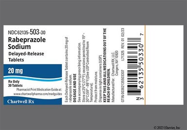 Blue Round 7 And Ku - Rabeprazole Sodium 20mg Delayed-Release Tablet