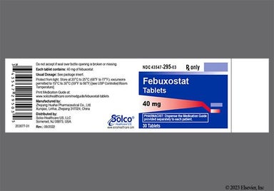 Green Oval 284 And S - Febuxostat 40mg Tablet