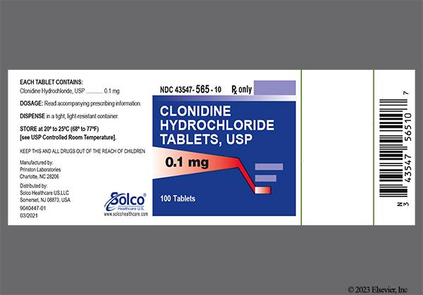 Clonidine hydrochloride 25 mg