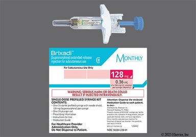 yellow - Brixadi 128mg/0.36mL Monthly Extended-Release Solution for Injection
