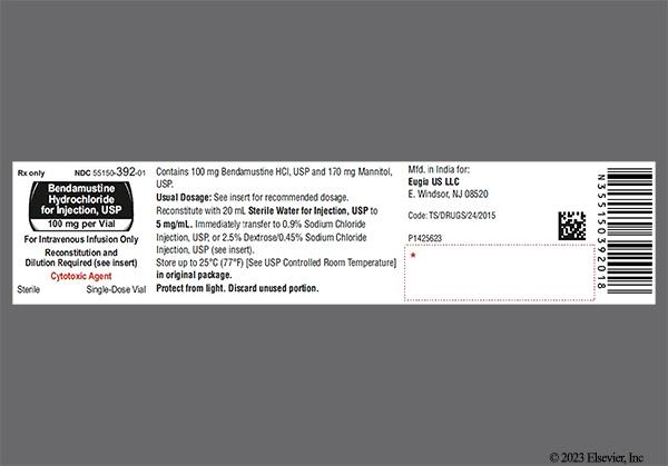 white - Bendamustine Hydrochloride 100mg Powder for Injection