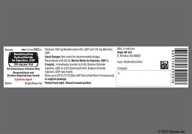 white - Bendamustine Hydrochloride 100mg Powder for Injection