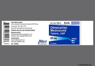 White Round S300 - Olmesartan Medoxomil 20mg Tablet