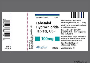 Yellow Round 7 98 - Labetalol Hydrochloride 100mg Tablet