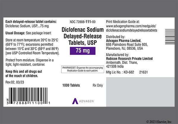 Voltaren oral 75 mg