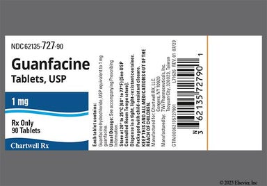 White Round 198 And T - Guanfacine Hydrochloride 1mg Tablet
