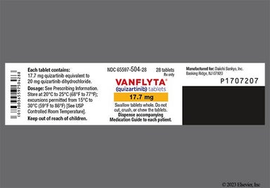White Round Dsc511 - VANFLYTA 17.7mg Tablet