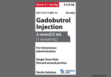 yellow - Gadobutrol 1mmol/mL (2mL Dose) Solution for Injection