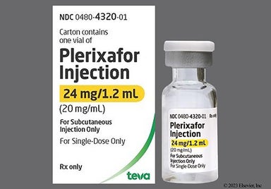 Yellow Not applicable - Plerixafor 24mg/1.2ml Solution for Injection