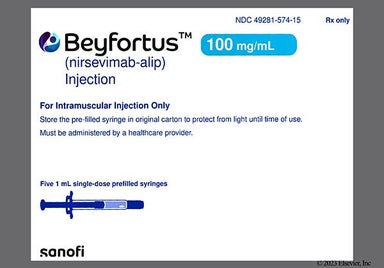 yellow - Beyfortus 100mg/mL Solution for Injection