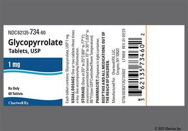White Round Mcr 117 - Glycopyrrolate 1mg Tablet