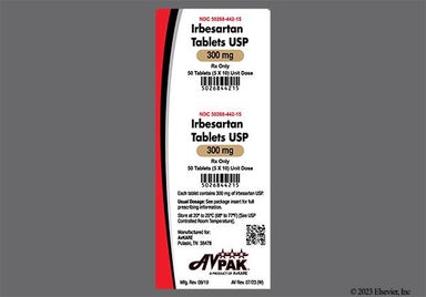 White Oblong 160 - Irbesartan 300mg Tablet