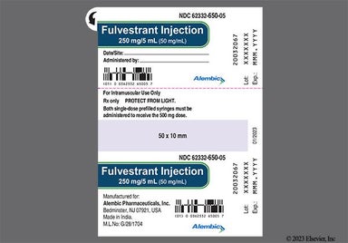 yellow - Fulvestrant 250mg/5mL Prefilled Syringe Solution for Injection