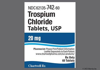 White Round Hp And 530 - Trospium Chloride 20mg Tablet