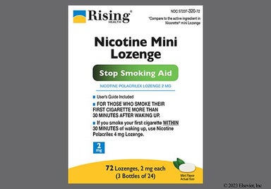 White Oval 129 - Nicotine Polacrilex 2mg Mini Lozenge (Mint)