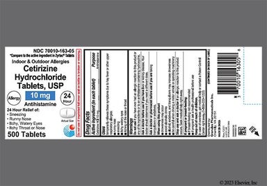 White Rectangular G 4 - Cetirizine Hydrochloride 10mg 24 Hour Allergy Tablet