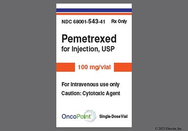 Green-yellow Not applicable - Pemetrexed 100mg Powder for Injection
