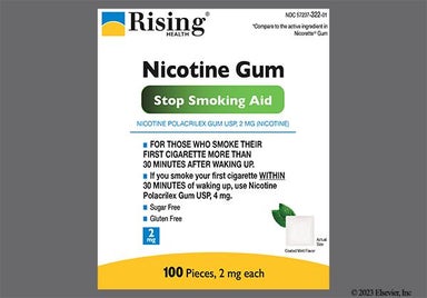 white square - Nicotine Polacrilex 2mg Chewing Gum (Mint)
