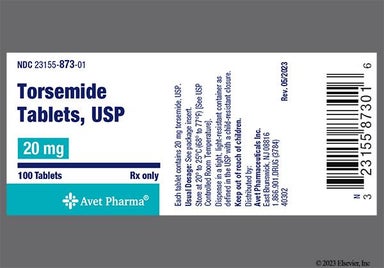 White Oblong C 42 - Torsemide 20mg Tablet