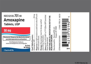 White Round Ce 167 - Amoxapine 50mg Tablet