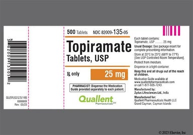 White Round Zd 16 - Topiramate 25mg Tablet