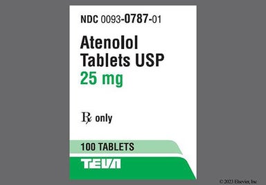 White Round Teva, 93, And 787 - Atenolol 25mg Tablet