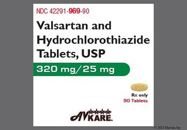 Yellow Oval 849 And An - Valsartan and Hydrochlorothiazide 320mg-25mg Tablet
