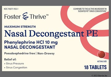red round - Foster & Thrive Nasal Decongestion Maximum Strength 10mg Tablet