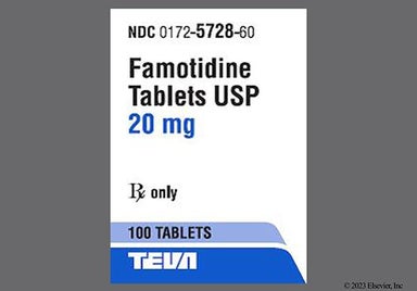 Beige Round Teva And 5728 - Famotidine 20mg Tablet