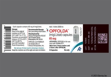 White And Gray At2221 - OPFOLDA 65mg Capsule