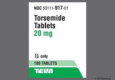 White Round Pa 917 - Torsemide 20mg Tablet