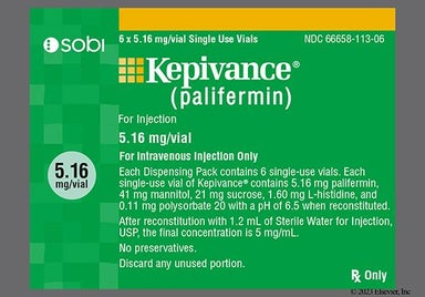 White Not applicable - Kepivance 5.16mg Powder for Injection