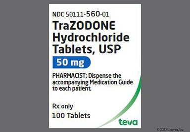 White Round Pliva 433 - Trazodone Hydrochloride 50mg Tablet