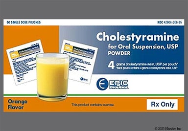 white - Cholestyramine 4g Powder for Suspension