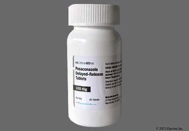 Yellow Oval I3 And 23 - Posaconazole 100mg Delayed-Release Tablet