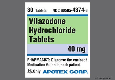Blue Oval 16 And Mv - Vilazodone Hydrochloride 40mg Tablet