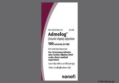 colorless - Admelog 100unit/mL Solution for Injection