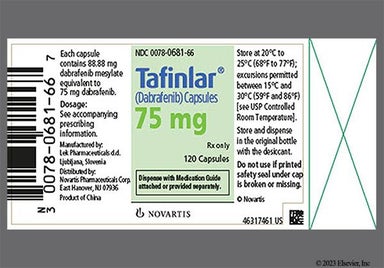 Pink Gs Lhf 75 Mg - Tafinlar 75mg Capsule