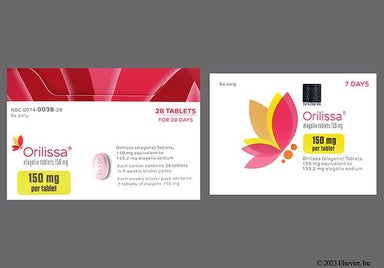 Pink Oblong El 150 - Orilissa 150mg Tablet