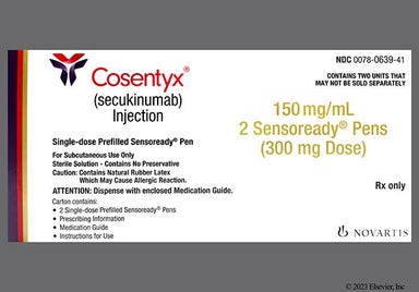 yellow - Cosentyx 2-Pack 150mg/mL Pre-Filled Pen Solution for Injection