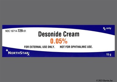 white - Desonide 0.05% Topical Cream