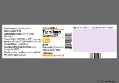 White Tcr 1 - Tacrolimus 1mg Capsule