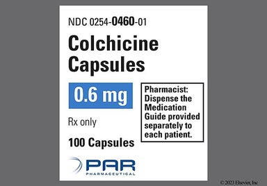 Green And White Par 080 - Colchicine 0.6mg Capsule