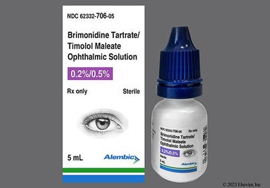 green-yellow - Brimonidine Tartrate/Timolol Maleate 0.2%-0.5% Ophthalmic Solution