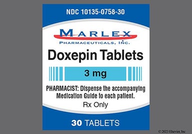 Blue Round 161 - Doxepin Hydrochloride 3mg Tablet