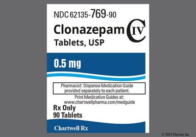 White Round Ce 192 - Clonazepam 0.5mg Tablet