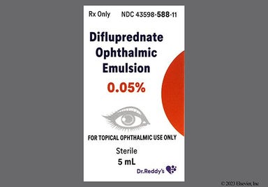 white - Difluprednate 0.05% Ophthalmic Emulsion