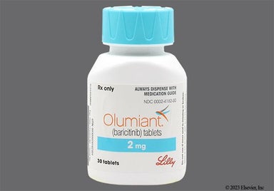 Pink Oblong Lilly And 2 - Olumiant 2mg Tablet