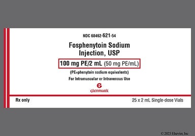 Yellow Not applicable - Fosphenytoin Sodium 100mg PE/2mL Solution for Injection